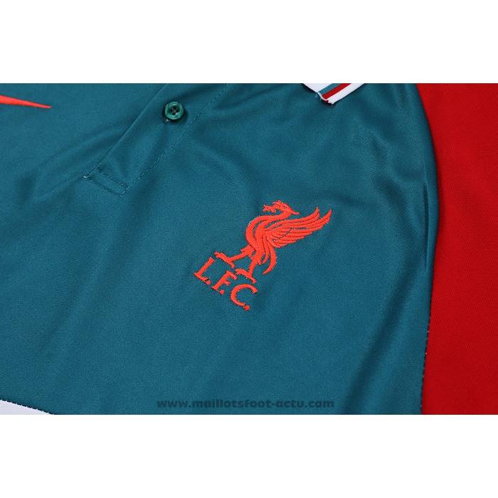 Maillot Polo Liverpool 2022-2023 Vert Blanc Rouge